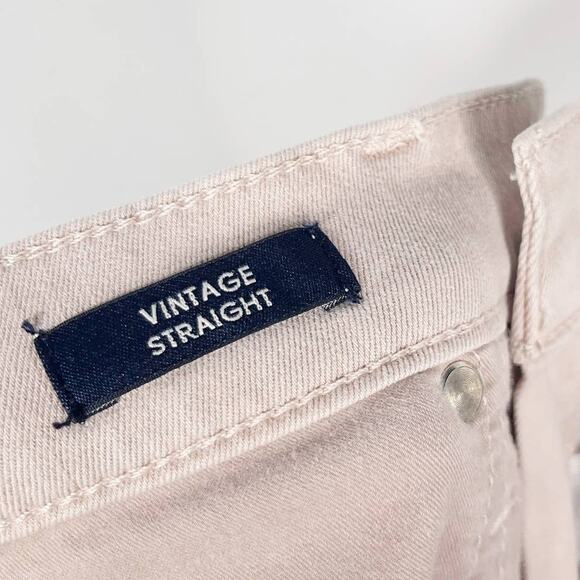 J Crew Womens 26 Light Pink Vintage Straight Jeans Garment Dyed Denim Pale Bloom - Picture 8 of 13